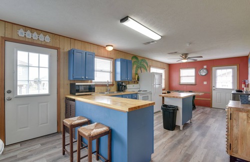 Crystal Beach Cottage | Ocean View, Deck: Colorful Crystal Beach Home!