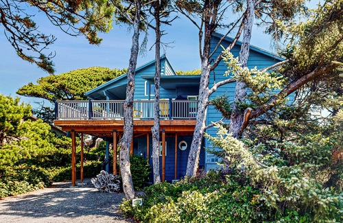Manzanita Cottage | Ocean-view, dog-friendly home with private hot tub & deck - walk to the beach
