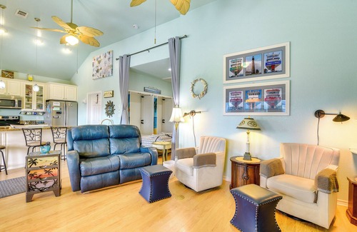 Port Bolivar House | Ocean Views & Walk to Shore: Crystal Beach Home!