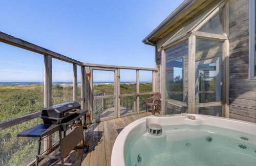 Gold Beach House | Oceanfront Castle with Hot Tub and Game Room