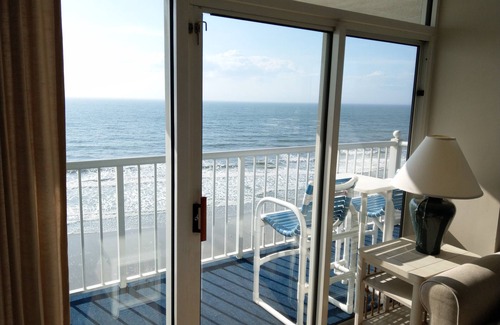 Arcadian Shores Condo | Oceanfront Corner Unit with sweeping views of beach and ocean!