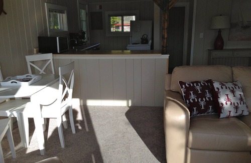 Harpswell Cottage | Oceanfront cottage with dock and float on beautiful Quahog Bay