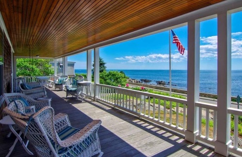 Kennebunkport House | Oceanfront Escape with Sweeping Ocean Views and Expansive Porch