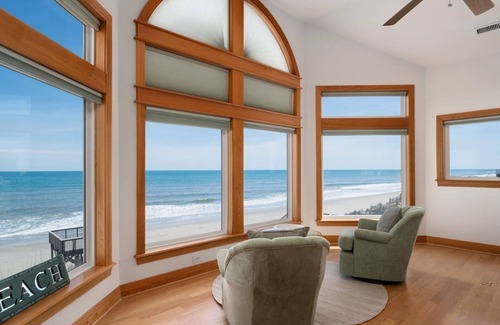 Ocean Hill House | Oceanfront, Game Rm, Heated Pool, 2 Hot Tubs, Deck, Fully Loaded, Patio