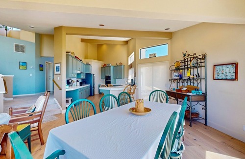 Sea Ranch House | Oceanfront house with shared pool, private hot tub, modern decor, & meadow views