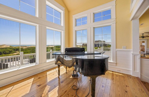Corolla House | Oceanfront Mega-Estate | 32BR - 6 Acres| Pool, Game Room, Theatre, Wild Horses