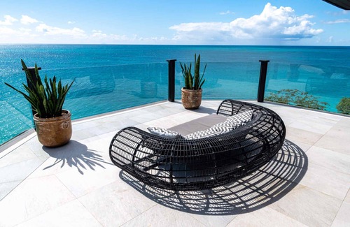 Fryes Beach Villa | Oceanfront Oasis with Infinity Pool and Caribbean Views