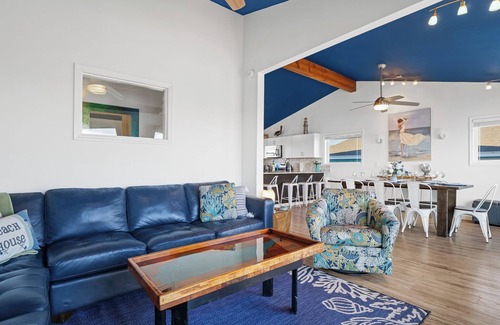 Surf City House | Oceanfront Oasis: Majestic Views! Hot Tub, Fenced Yard, Covered Outdoor Space