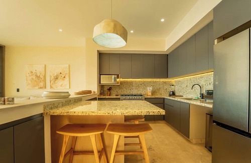 Barra de Potosi Condo | Oceanfront Sunsets and Private Pool in Playa Blanca