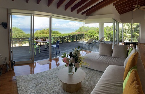 Sakiyama House | Oceanfront villa with private beach view!