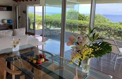 Sakiyama House | Oceanfront villa with private beach view!