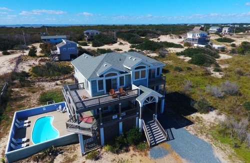 Corolla House | Oceanside, Private Pool, Wild Horses, Hot Tub, 4x1614, Let's Just Sea