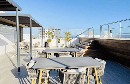 Downtown Santo Domingo Condo | Oceanview 1BR 2BA 14th Floor ~ Balcony, ACs,Wifi,Pool,Gym and Social Area