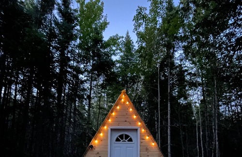 Monson Cabin | Off grid A-frame cabin nestled in the Maine woods