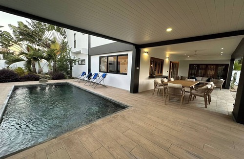 Trou aux Biches House | Okalm Villas, 150 meters from the beach with garden and swimming pool