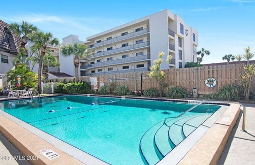 Avon By The Sea Condo | Ola Grande 214-Ocean Front-Pool-Cocoa Beach Pier