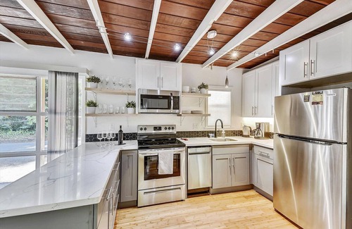 Cazadero Cabin | Old Caz Cottage ~ Stylish Mid-Century Décor Nestled Amongst the Redwoods.