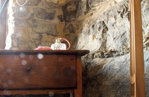 Munilla Cottage | Old house in the mountain made of stone, rock and wood. Private garden and barbecue