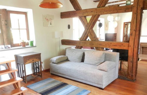 Stadtlauringen House | Old sheep farm from the 17th century in the Hassberge nature park with a large yard for children