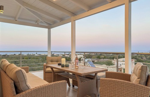 Kolymvari Villa | Olive Chrysi Luxury Villa with 4 bedrooms, private pool, and indoor plunge pool