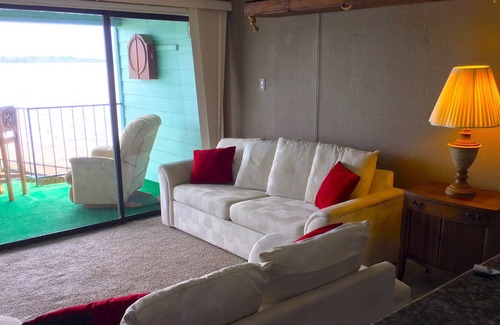 Seven Coves Condo | On the water just like being on a boat; but, you have a full bath and can BBQ!!