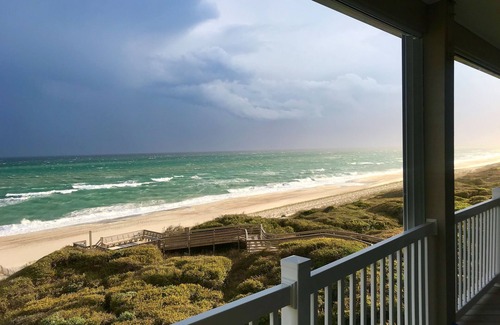 Indian Beach Condo | ONCE UPON A TIDE: Top Floor, Oceanfront, Prime Location, Pool, Linens included