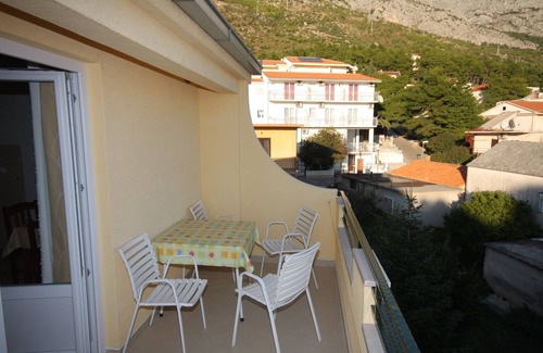 Baska Voda Apartment | One bedroom apartment with terrace and sea view Baška Voda, Makarska (A-2709-c)
