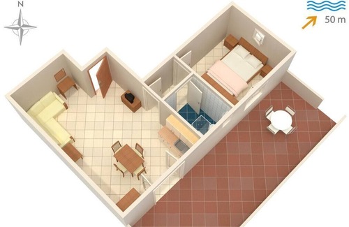 Razanac Apartment | One bedroom apartment near beach Ražanac, Zadar (A-5766-b)