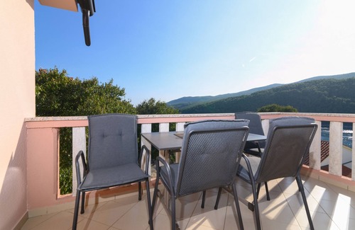 Duga Luka Apartment | One bedroom apartment with terrace and sea view Duga Luka (Prtlog), Labin (A-2335-d)