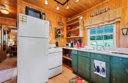 Asheville Cabin | One Bedroom Cabin 43 Acre Retreat Pets OK-Fenced, Private, Views, Internet
