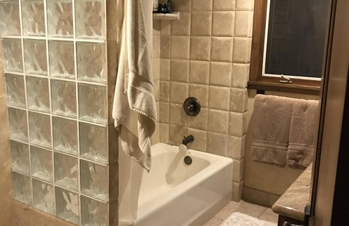 Basalt Cabin | One bedroom en suite with own bath with outstanding views of the mountains