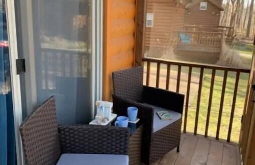 Three Oaks Cabin | One minute to beach/fishing lake! Knotty but Nice-sleeps upto 6-Pet/Kid Friendly