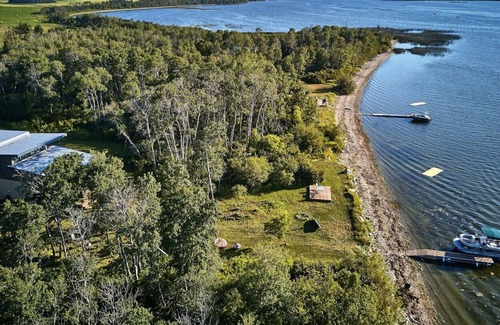 Shoal Lake House | One of Kind LakeFront Cottage Home With Gorgeous Lake Views, Huge Deck