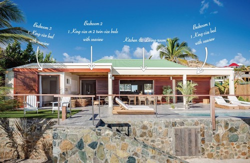 Cul de Sac Villa | 🏝 Only Villa with Private beach 🏝