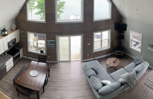 Boylston Cottage | Open and relaxing lake house, with hot tub and and firetable.
