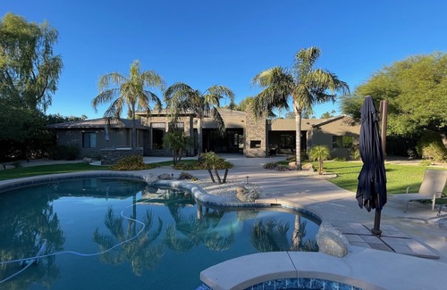 Central Scottsdale House | Open floor plan, pool, spa, 140" TV, minutes from shopping & golf