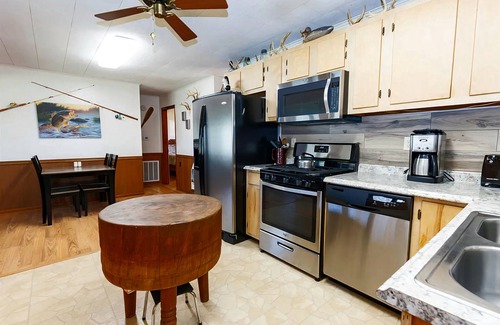 Houston House | Open View Lakehouse- Lake front house with fishing dock (NO SWIMMING)
