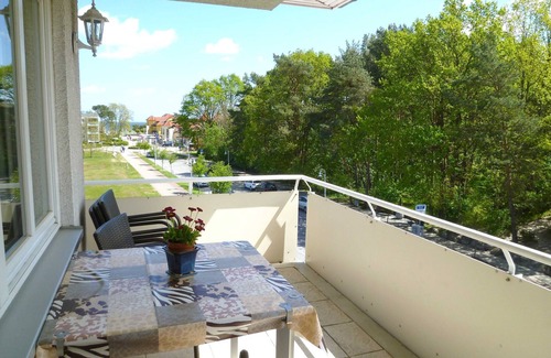 Karlshagen Apartment | Ostseeblick - 100 m to the beach, baltic sea view from the FEWO u. balcony