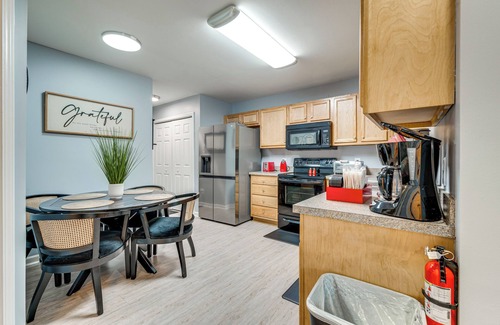 Concord Apartment | Outdoor Entertainment Area: Family Concord Apt!