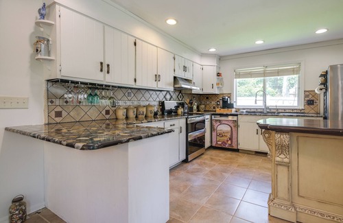 North East House | Outdoor Oasis + Hot Tub: Maryland Home w/Bar!