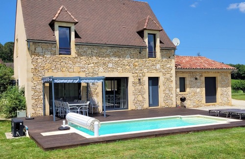 Saint-Genies House | Périgourdine house/Private heated swimming pool/Air con/10km Sarlat