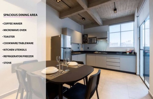 Zona Rosa Apartment | P402 Private balcony Apt 3Bdrm 2bth AC Rooftop