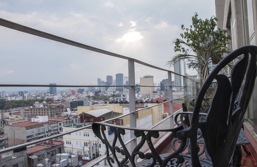Colonia Centro Condo | PA Suites Historic Center, Balcony, AC, 24/7 Secuirty Bilingual Tours 12D