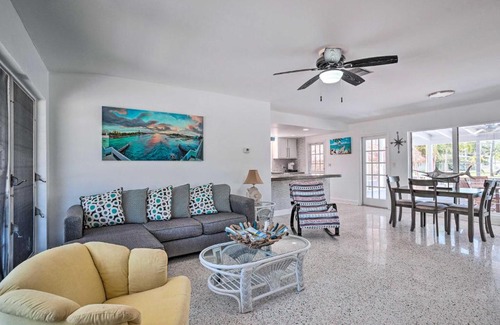 Palm City House | Palm City Canalfront Home with Boat Dock and Fire Pit!