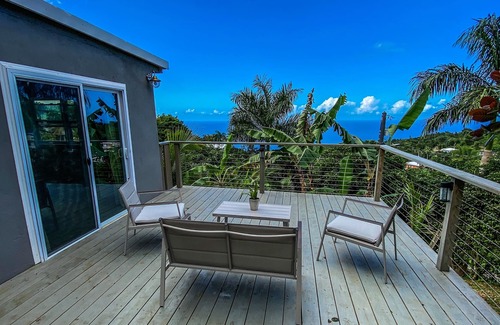 Estate Pearl Apartment | Palm Deck, a private slice of paradise overlooking the ocean