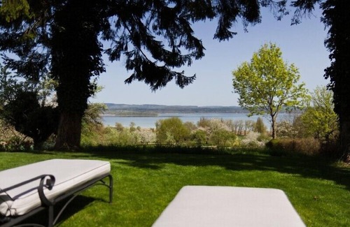 Gundholzen Apartment | Panoramasuite, Bad/WC, Seeblick, DG, 80 qm
