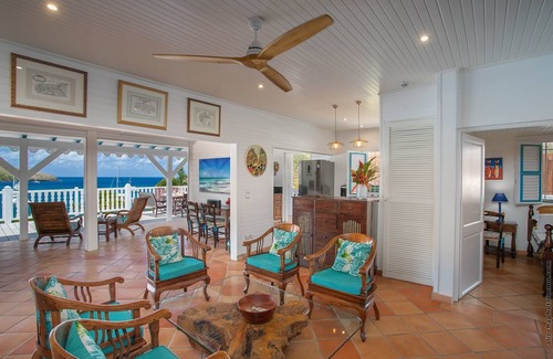 Les Anses-d'Arlets Villa | Panoramic bay view, Direct beach access, Private jetty, Luxury colonial villa