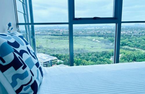 Sydney Olympic Park Apartment | Panoramic City View 3bedroom condo Wi-Fi Parking