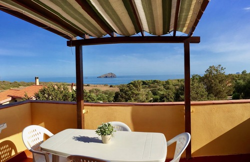 Sant'Antioco Apartment | PANORAMIC two-room apartment with terrace overlooking the sea - Sardinia