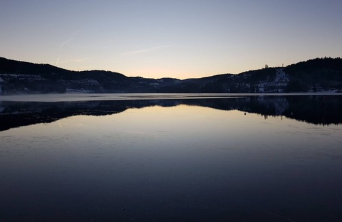 Neustadt Apartment | Panoramic view over Titisee-Neustadt in 2-room top floor apartment with balcony